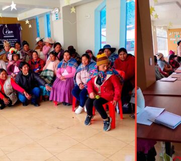 Taller de tejido en Usicayos